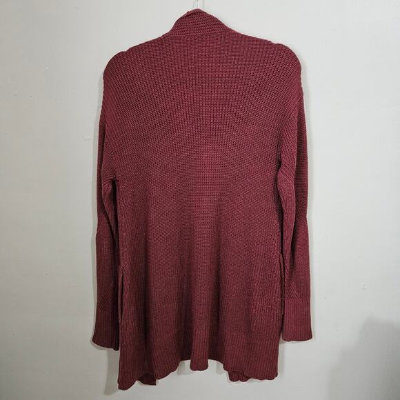 Lululemon Cashlu Sweater Wrap Heathered Mulled Cardigan Wine M/L - Picture 11 of 16